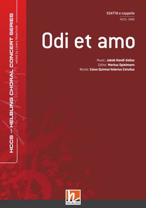 Odi et amo Choral single edition SSATTB