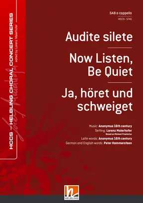 Audite silete Choral single edition SAB