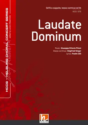 Laudate Dominum Choral single edition SATB