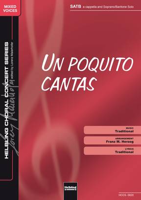 Un poquito cantas Choral single edition SATB