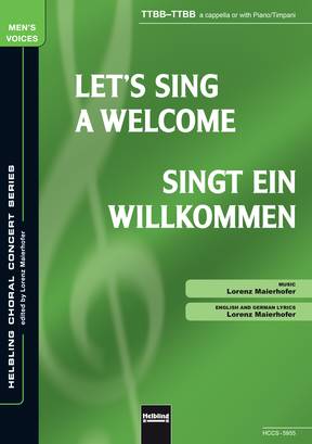 Let's Sing a Welcome Choral single edition TTBB-TTBB