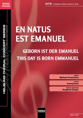 En natus est Emanuel Choral single edition SATB