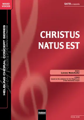 Christus natus est Choral single edition SATB