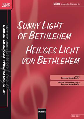 Sunny Light of Bethlehem Choral single edition SATB