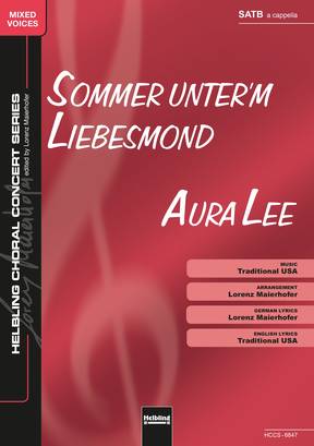 Aura Lee Choral single edition SATB