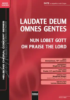 Laudate Deum omnes gentes Choral single edition SATB