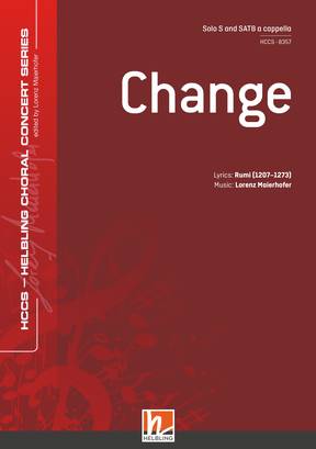 Change Choral single edition SATB