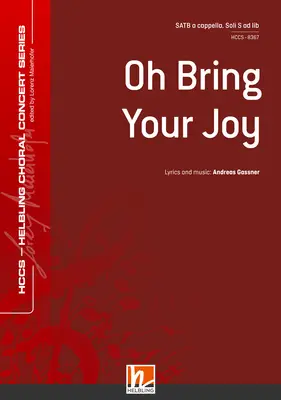Oh Bring Your Joy Choral single edition SATB
