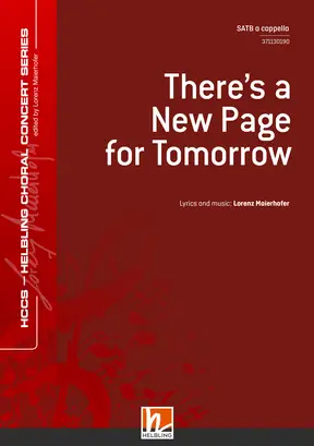 There's a New Page for Tomorrow Choral single edition SATB