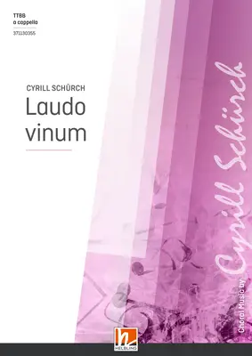 Laudo vinum Choral single edition TTBB