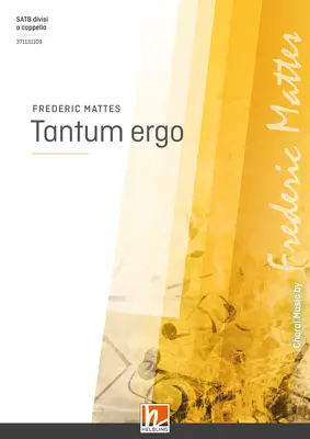 Tantum ergo Choral single edition SATB divisi