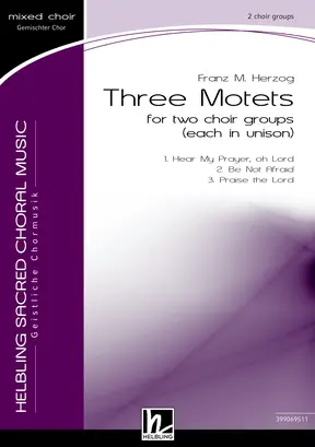 Three Motets Choral single edition SATB