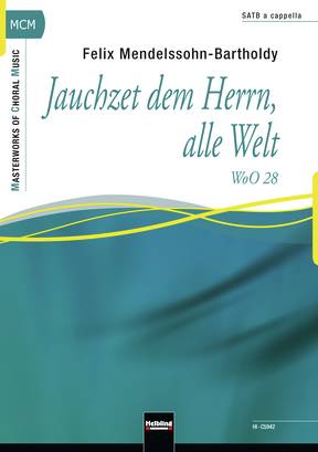 Jauchzet dem Herrn, alle Welt Choral single edition SATB divisi
