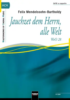 Jauchzet dem Herrn, alle Welt Choral single edition SATB divisi