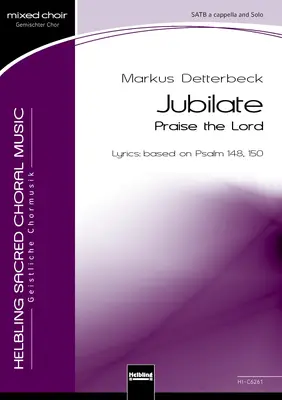 Jubilate - Praise the Lord Choral single edition SATB