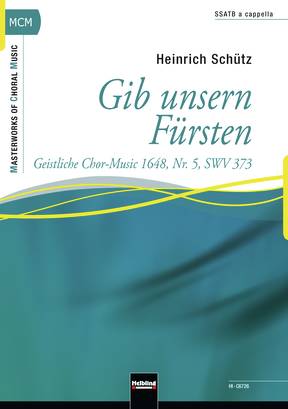 Gib unsern Fürsten Choral single edition SSATB