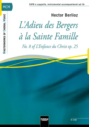 L'Adieu des Bergers à la Saint Famille Choral single edition SATB