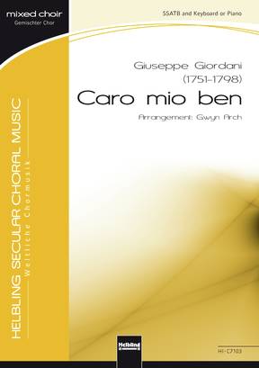 Caro mio ben Choral single edition SSATB