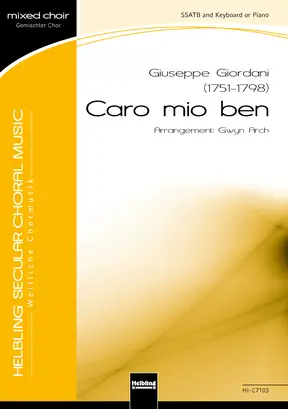 Caro mio ben Choral single edition SSATB