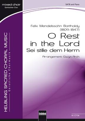 O Rest in the Lord Choral single edition SATB