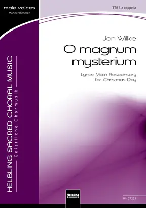 O magnum mysterium Choral single edition TTBB