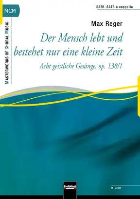 Der Mensch lebt und bestehet nur eine kleine Zeit Choral single edition SATB-SATB