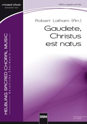 Gaudete, Christus est natus Choral single edition SATB