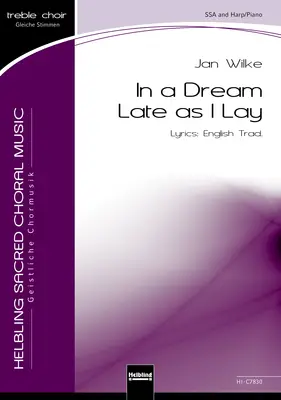 In a Dream Late as I Lay Choral single edition SSA