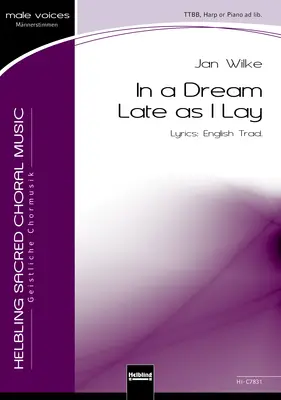 In a Dream Late as I Lay Choral single edition TTBB