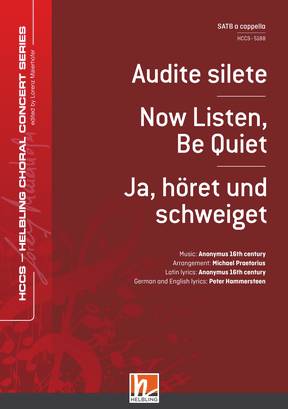 Audite silete Choral single edition SATB