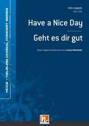 Have a Nice Day Choral single edition SAA