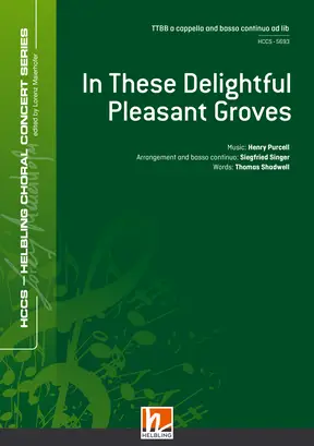 In These Delightful Pleasant Groves Choral single edition TTBB