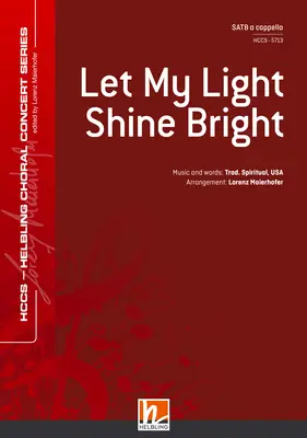 Let My Light Shine Bright Choral single edition SATB