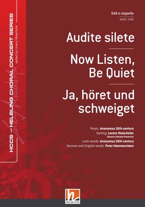 Audite silete Choral single edition SAB