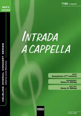 Intrada a cappella Choral single edition TTBB