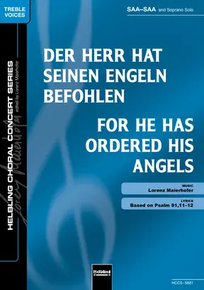 For He has Ordered His Angels Choral single edition SAA-SAA