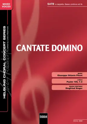 Cantate Domino Choral single edition SATB