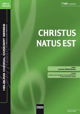 Christus natus est Choral single edition TTBB