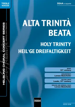 Alta Trinità beata Choral single edition SSAA