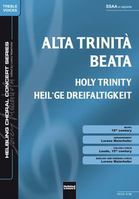 Alta Trinità beata Choral single edition SSAA