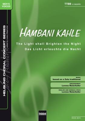 Hambani kahle Choral single edition TTBB