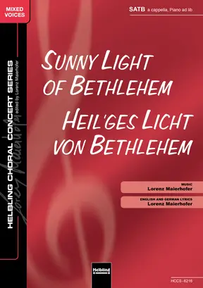 Sunny Light of Bethlehem Choral single edition SATB