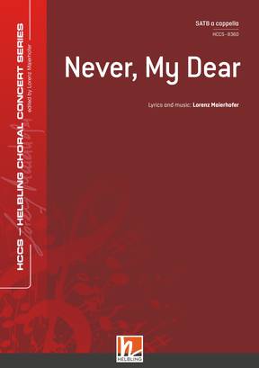 Never, My Dear Choral single edition SATB