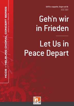 Let Us in Peace Depart Choral single edition SATB