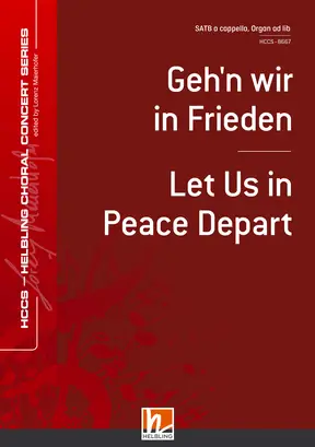 Let Us in Peace Depart Choral single edition SATB