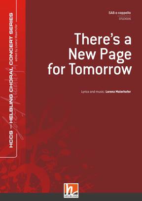 There's a New Page for Tomorrow Choral single edition SAB