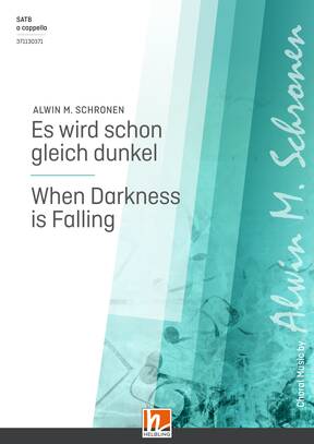 When Darkness is Falling Choral single edition SATB