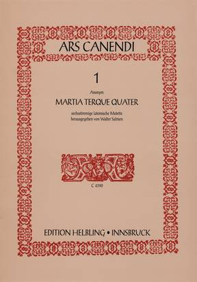 Martia terque quater Choral single edition SAATTB