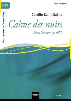 Calme des nuits Choral single edition SATB