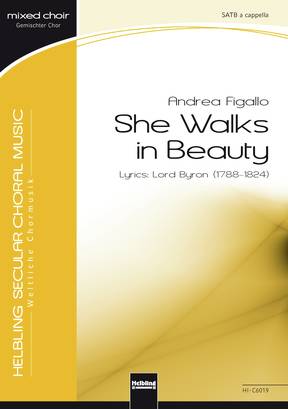 She Walks in Beauty Choral single edition SATB